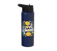 Déclaration de passionné de I Love Lemons Stainless Steel Insulated Water Bottle
