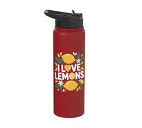 Déclaration de passionné de I Love Lemons Stainless Steel Insulated Water Bottle