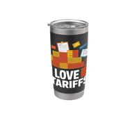 Déclaration de politique commerciale I Love Tariffs Gobelet isotherme en acier inoxydable double paroi
