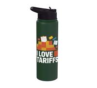 Déclaration de politique commerciale I Love Tariffs Stainless Steel Insulated Water Bottle