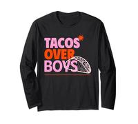 Déclaration de Pouvoir drôle pour Les Femmes de Tacos Over Boys Manche Longue