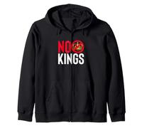 Déclaration de Protestation Contre la monarchie et la démocratie NO Kings Sweat à Capuche