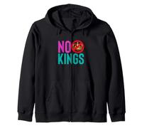 Déclaration de Protestation Contre la monarchie et la démocratie NO Kings Sweat à Capuche