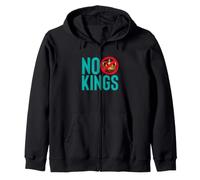 Déclaration de Protestation Contre la monarchie et la démocratie NO Kings Sweat à Capuche