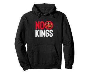 Déclaration de Protestation Contre la monarchie et la démocratie NO Kings Sweat à Capuche