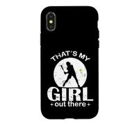 Déclaration de Softball That's My Girl Out There Coque pour iPhone X/XS
