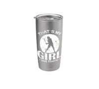 Déclaration de softball That's My Girl Out There Gobelet isotherme en acier inoxydable double paroi