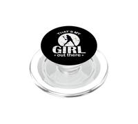 Déclaration de Softball That's My Girl Out There PopSockets PopGrip pour MagSafe