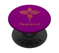 Déclaration de Yoga - Je suis protégé PopSockets PopGrip Adhésif
