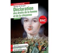 Déclaration des droits de la femme et de la citoyenne Suivi du parcours « Écrire et combattre pour l'égalité » - Isabelle Lasfargue-Galvez - Hatier - broché - Scolaire / Universitaire