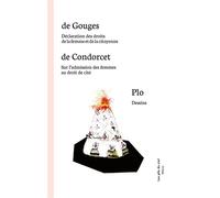 Déclaration des droits de la femme et de la citoyenne - Sur l'admission des femmes au droit de cité - Dessins de Marianne Plo - Nicolas de Condorcet - Les Plis Du Ciel - broché - Essai