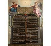 Déclaration des droits de l'homme et du citoyen. (1789) Affiche imprimée de Jean-Jacques-François Le Barbier (18 x 24)