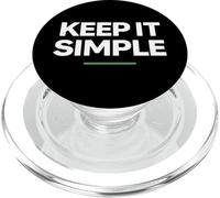 Déclaration d'état d'esprit Keep It Simple Minimal Focus PopSockets PopGrip pour MagSafe