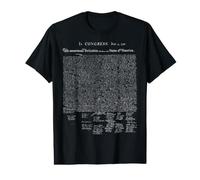 Déclaration d'indépendance américaine des États-Unis T-Shirt Graphique avec Valeur