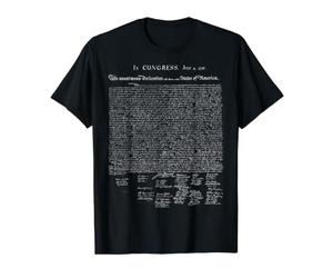 Déclaration d'indépendance américaine des États-Unis T-Shirt Graphique avec Valeur