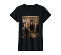 Déclaration d'indépendance du Comité des Cinq États-Unis T-Shirt Graphique avec Valeur, Femme, Noir, M
