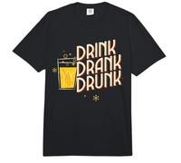 Déclaration drôle de fête « Drink Drank Drunk Drunk Comfort Colors Adult Heavyweight T-Shirt