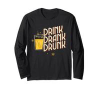 Déclaration drôle de fête « Drink Drank Drunk Drunk Manche Longue