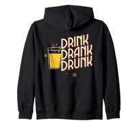 Déclaration drôle de fête « Drink Drank Drunk Drunk Sweat à Capuche