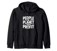 Déclaration écologique People and Planet Over Profit Sweat à Capuche