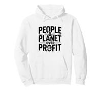 Déclaration écologique People and Planet Over Profit Sweat à Capuche