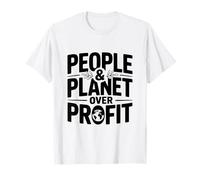 Déclaration écologique People and Planet Over Profit T-Shirt