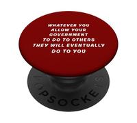 Déclaration Politique Anti-fascisme Anti-Gouvernement PopSockets PopGrip Adhésif