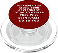 Déclaration Politique Anti-fascisme Anti-Gouvernement PopSockets PopGrip pour MagSafe