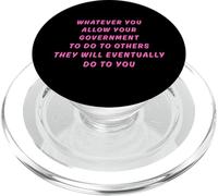 Déclaration Politique Anti-fascisme Anti-Gouvernement PopSockets PopGrip pour MagSafe