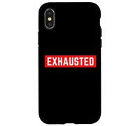 Déclaration Sarcastique Amusante Auto-obsolète épuisée Coque pour iPhone X/XS
