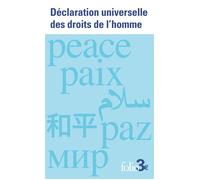 Déclaration universelle des droits de l'homme - Collectif - Gallimard - Poche - Etude