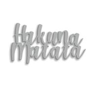 Declea Home Decor Décoration murale avec inscription en bois Hakuna Matata - Bois décoratif avec inscription motivationnelle cuisine famille maison amour pour décorer les murs