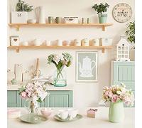 Declea Home Decor Poster idéal pour la cuisine Tea Time - Poster Théière de haute qualité pour ameublement maison restaurant bar pub et magasins - Impressions pour décoration