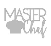 Declea Inscription en Bois à Suspendre Master Chef, idéale pour la Cuisine, décoration de la Maison, Cuisine, Restaurants et locaux, Inscription décorative en Bois fabriquée à la Main