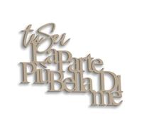 Declea Inscription en bois d'amour La plus belle partie - Bois décoratif pour la maison complément d'ameublement à suspendre Homemade