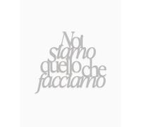 Declea Inscription en bois « Noi Siamo Quello Che Facciamo » Décoration murale pour la maison, phrase en bois motivante