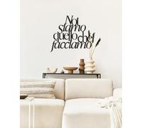 Declea Inscription en bois « Noi Siamo Quello Che Facciamo » Décoration murale pour la maison, phrase en bois motivante
