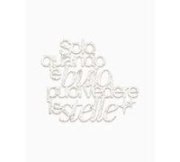 Declea Inscription « Solo Quando è Buio » Décoration murale pour la maison, phrase en bois motivante