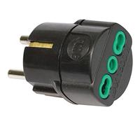 Déclenchement 86091-G Adaptateur de Prise électrique-Adaptateur d'alimentation pour câble Noir