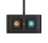 Déclencheur de courant externe pour ordinateur - Interrupteur de démarrage à distance - Bouton de commande PC de bureau - Système d'activation pour café de travail, utilisateurs de technologie, études