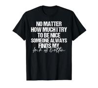 Déclencheur de réponse émoussée Dicton Sarcastique T-Shirt Graphique avec Valeur, Homme, Noir, S