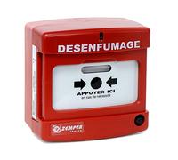 Déclencheur Manuel conventionnel de désenfumage Rouge