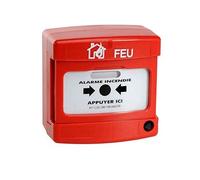 Déclencheur manuel incendie rouge nf filaire