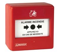 NUGELEC NUG30316 - Déclencheur Manuel Membrane sans Voyant Saillie Rouge