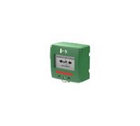 Déclencheur manuel SHOK vert 2 contacts buzzer LED - - SHOKV3FR