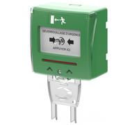 Déclencheur manuel vert 2 contacts langue française Sewosy SHOKV2