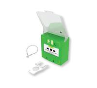 Déclencheur Manuel Vert 3 Contacts inverseurs - Boîtier bris de Glace réf RCP300G