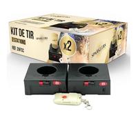 Déclencheur pour Jets de Scènes 2 bases + 1 Télécommande Système d'Allumage kit 2 stations pour jet de scene