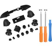 Déclencheurs De Pare-Chocs De Remplacement Bouton Complet Dpad Rt Lt Rb Lb Boutons De Guidage Abxy/Tournevis T6 T8 Compatibles Avec La Manette Xbox One Slim/Xbox One S (Noir)