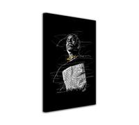 DECLINA - Cadre Mural Icône du micro - Tableau Musique Scène Iconique - Photo Murale Sur toile - Fabrication Française